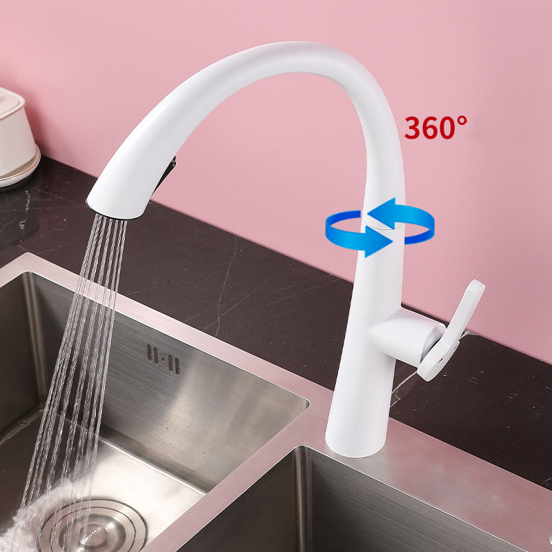 Homelody 360 ° Drehung Wasserhahn Küche Versteckt ausziehbar Küchenarmatur mit Brause Mischbatterie Küche