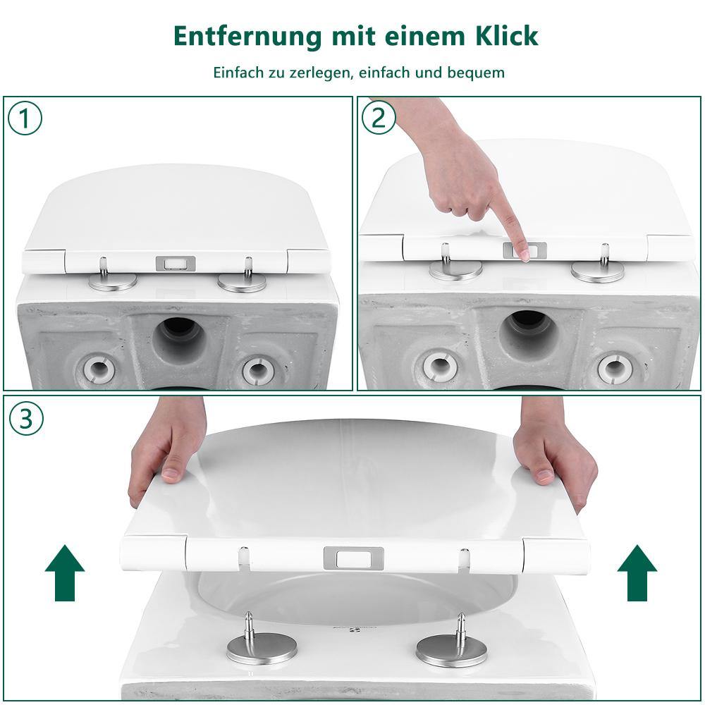 Toilettendeckel Hartplastik Harnstoff Verzögerung