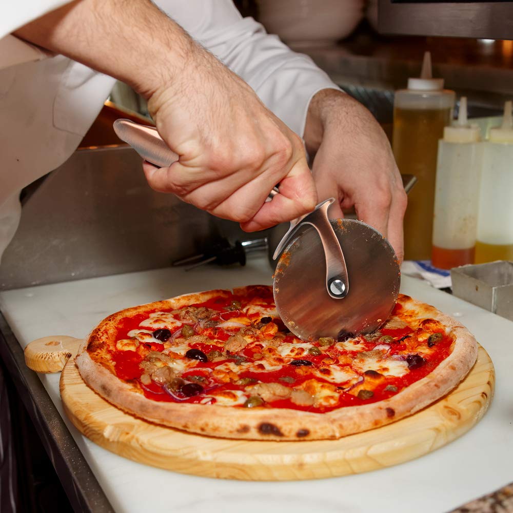 Pizzaschneider aus Edelstahl