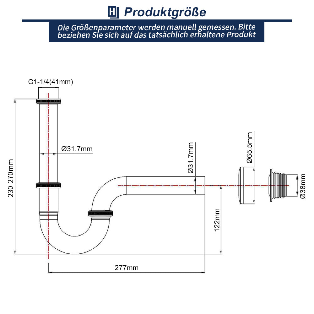 Chrom Siphon Edelstahl